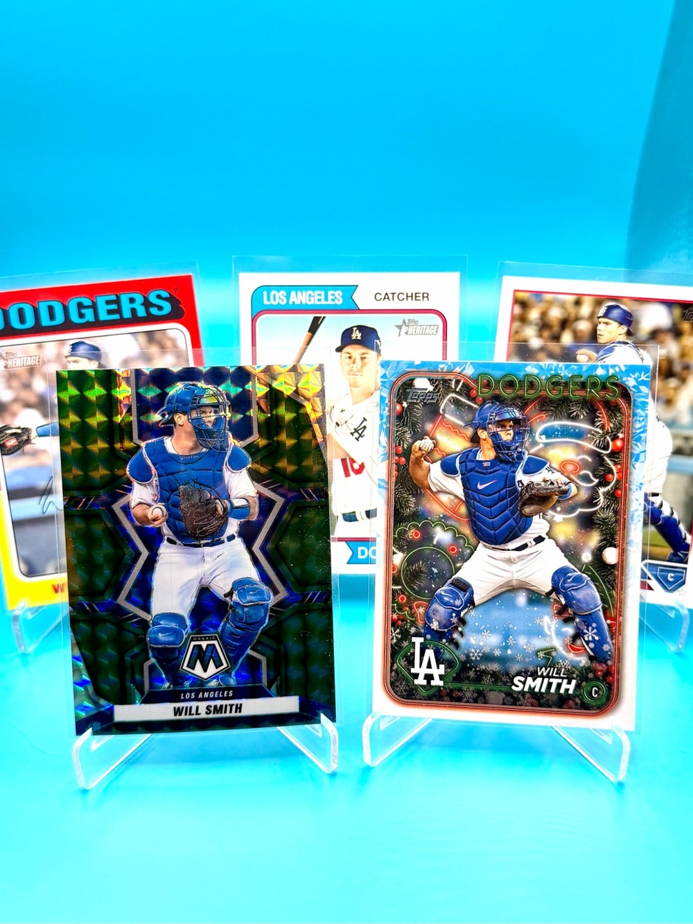 🔥Will Smith Lot! 🔥Green Mosaic Prizm + Topps Holiday + Topps Inserts! 🤩